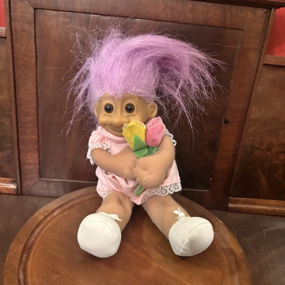 Vintage RUSS I LOVE MOM Troll doll  7
